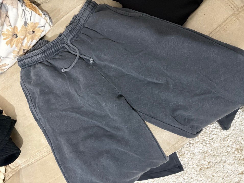 Kadın Gri Rahat Kesim Fermuarlı Eşofman Altı - Görsel 2