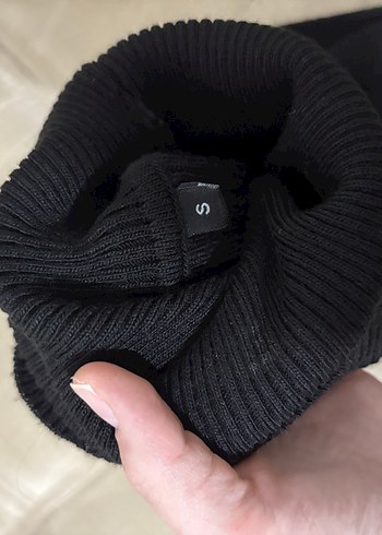 Siyah İnce Örgü Balıkçı Yaka Kadın Kazak - Görsel 3