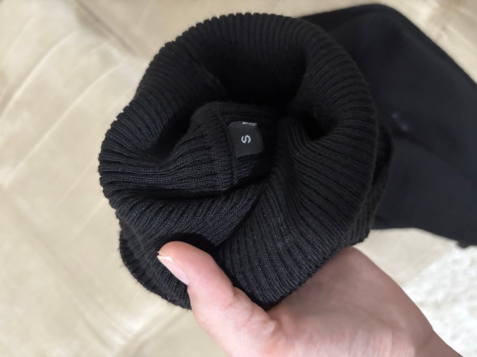 Siyah İnce Örgü Balıkçı Yaka Kadın Kazak - Görsel 3