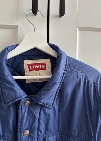 l Beden Levi's Mavi Düğmeli Ceket