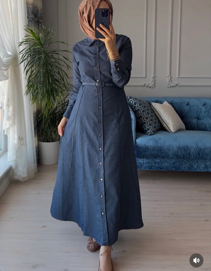 Yeni sezon kot elbise pakette - Görsel 2