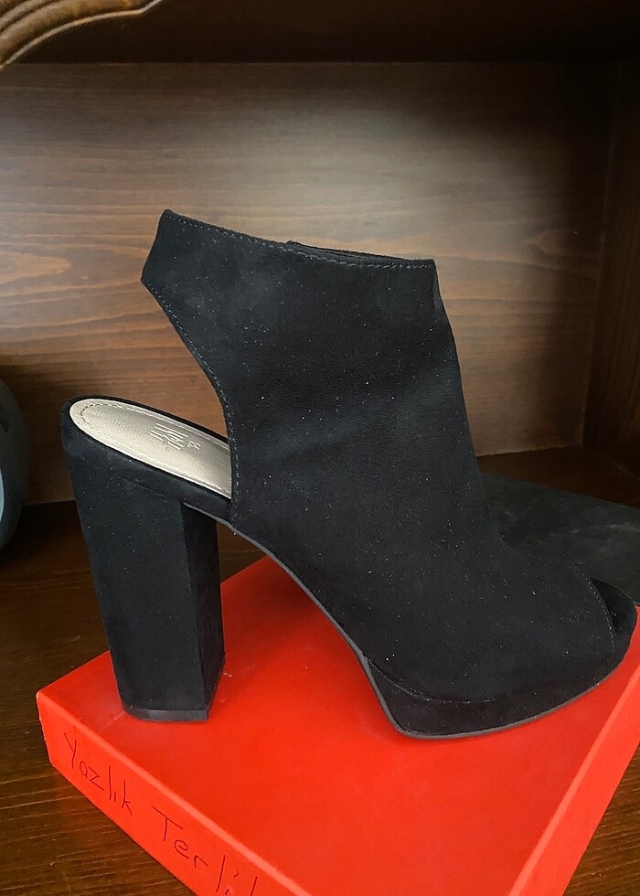 Süet Topuklu Ayakkabı H&M - Görsel 4
