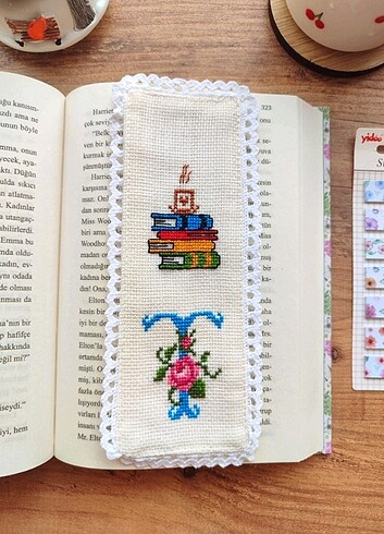 Kişiye Özel harfli etamin kitap ayracı