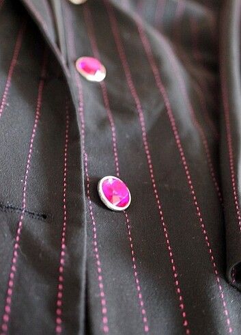 Vakko Pembe siyah blazer ceket