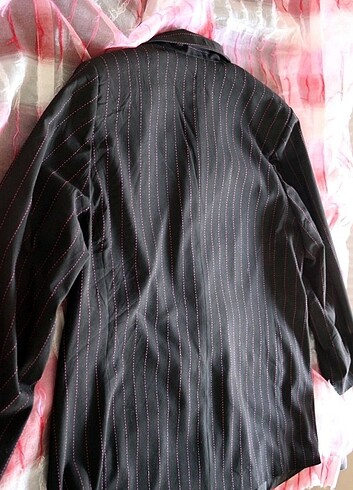 42 Beden Pembe siyah blazer ceket
