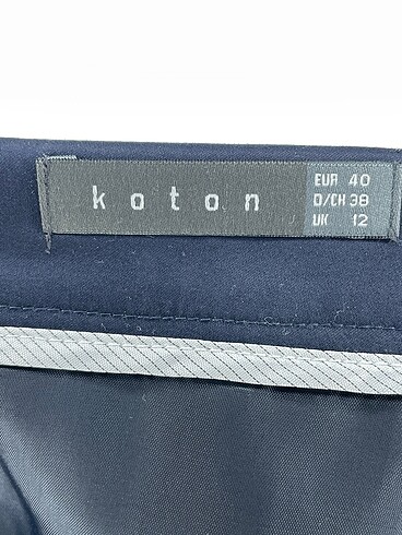 40 Beden lacivert Renk Koton Mini Etek %70 İndirimli.