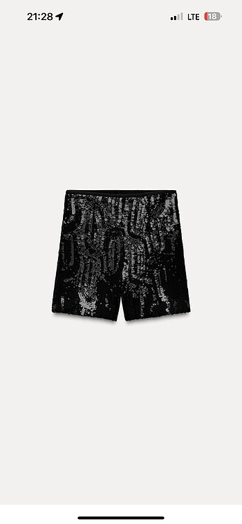 Zara Zara pullu yüksek bel bermuda şort