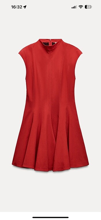 Zara Zara godet mini elbise