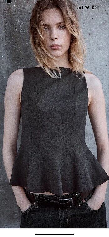 Zara Zara peplum üst