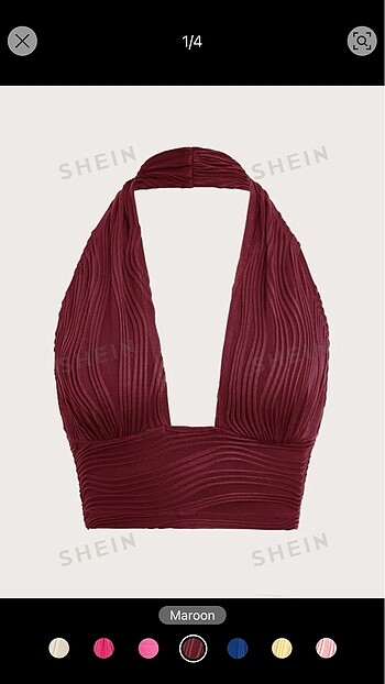 Shein bordo crop ????