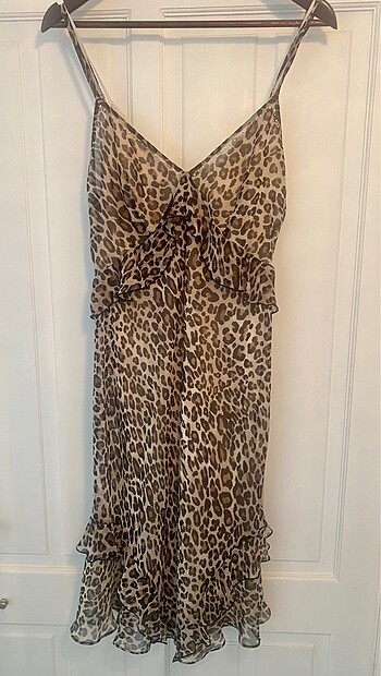Victoria's Secret Leopar şifon elbise