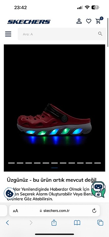 ORJİNAL IŞIKLI SKECHERS TERLİK