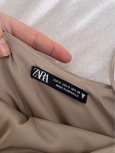 s Beden altın Renk Zara Dekolteli Body