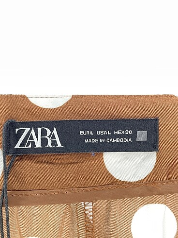 l Beden kahverengi Renk Zara Uzun Etek %70 İndirimli.