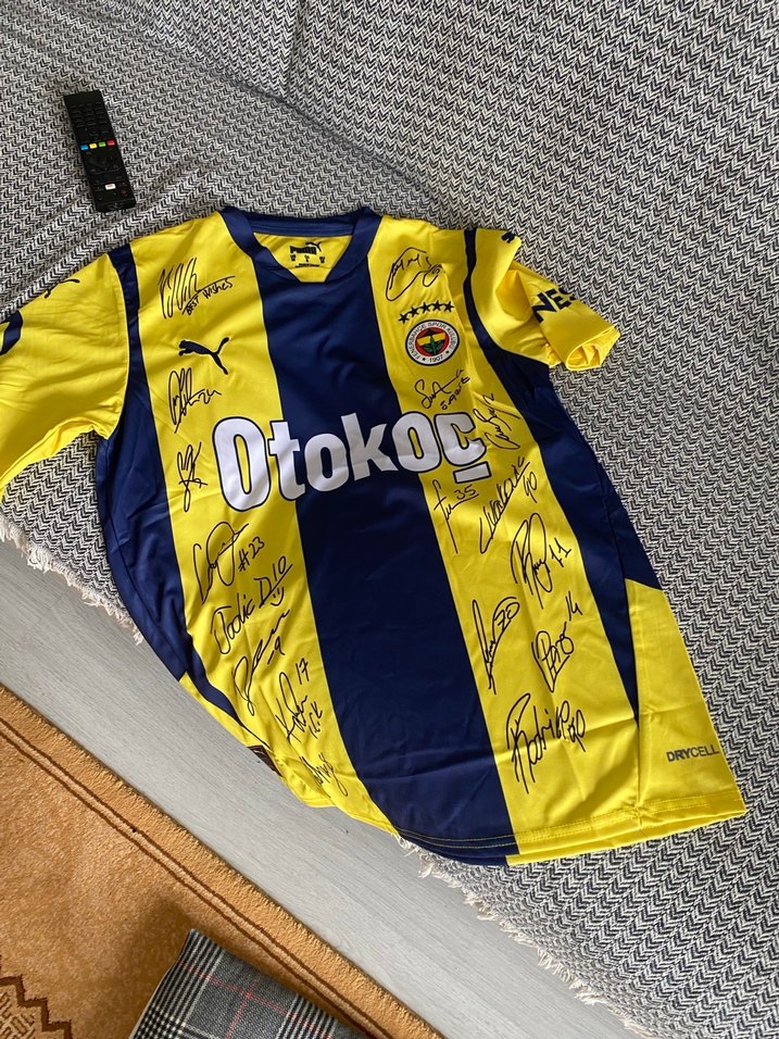 Sarı Lacivert Erkek Spor Forması Otokoc Baskılı - Görsel 2