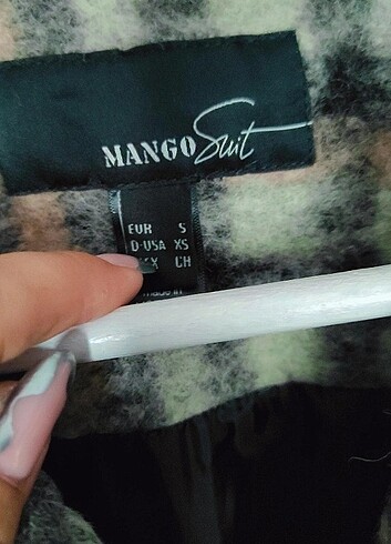 s Beden çeşitli Renk Mango Yün Palto
