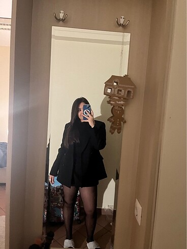 H&M H&M bele oturan blazer ceket