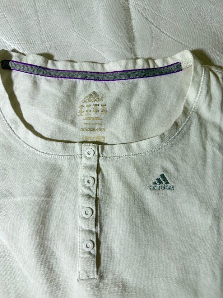 Adidas Beyaz Kadın Tişört - Görsel 3