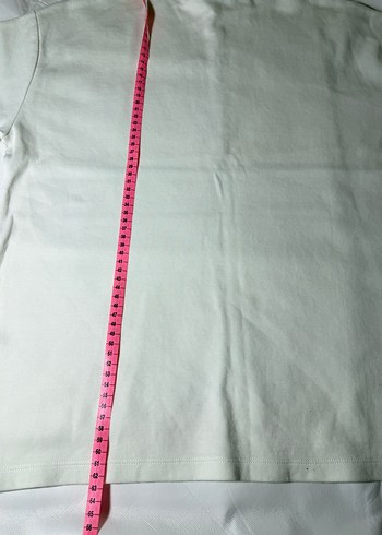 Zara TRF Yan Dekolteli Ekru Tişört  - Görsel 6