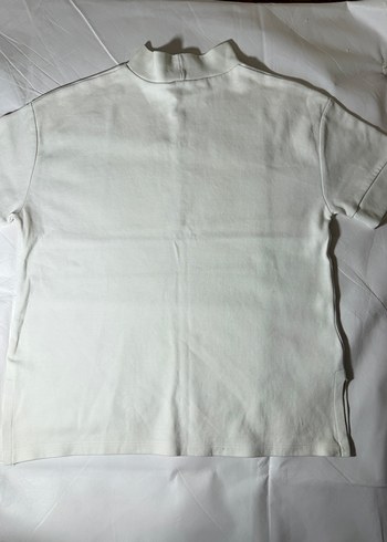 Zara TRF Yan Dekolteli Ekru Tişört  - Görsel 4