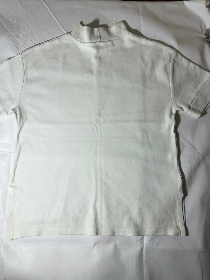 Zara TRF Yan Dekolteli Ekru Tişört  - Görsel 4