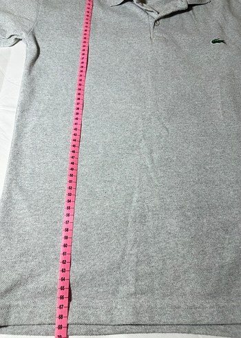 Lacoste Klasik Gri Polo Tişört  - Görsel 5