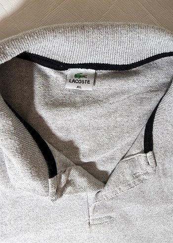 Lacoste Klasik Gri Polo Tişört  - Görsel 3