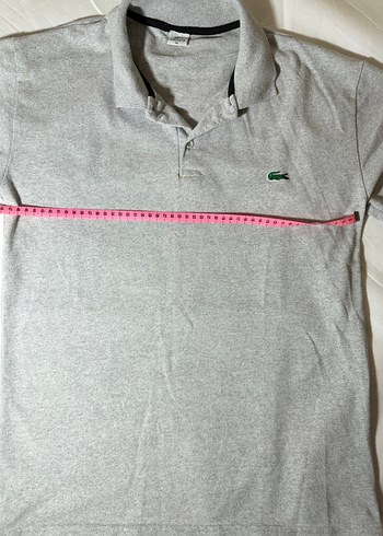 Lacoste Klasik Gri Polo Tişört  - Görsel 4