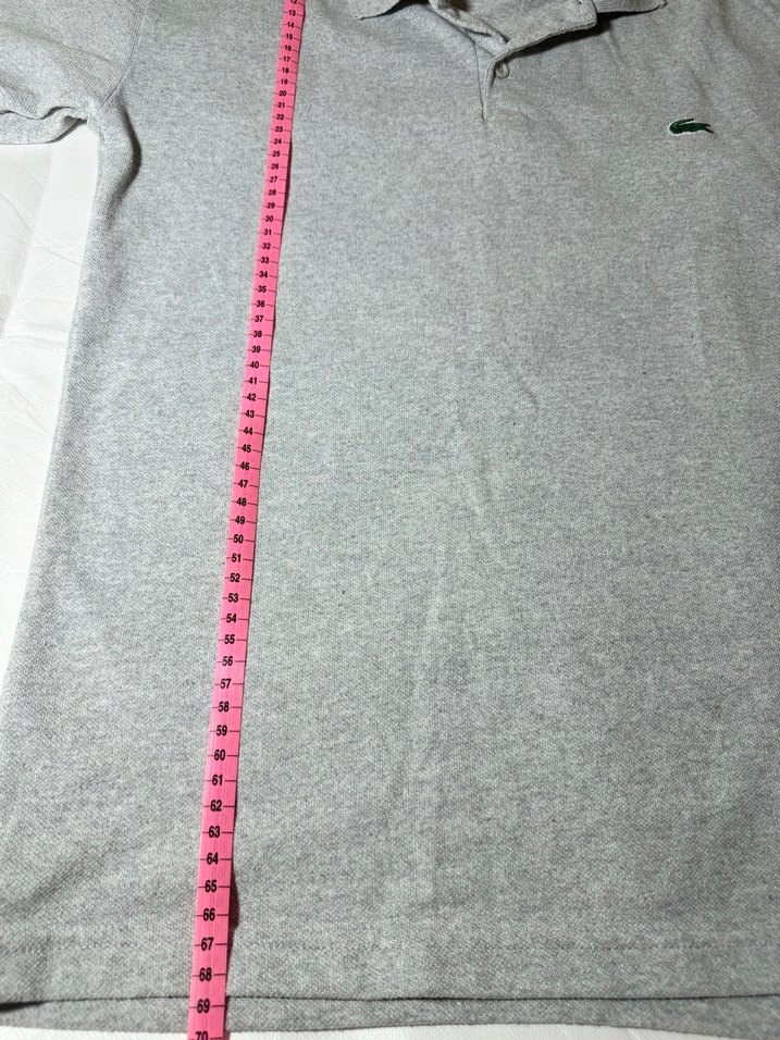 Lacoste Klasik Gri Polo Tişört  - Görsel 5