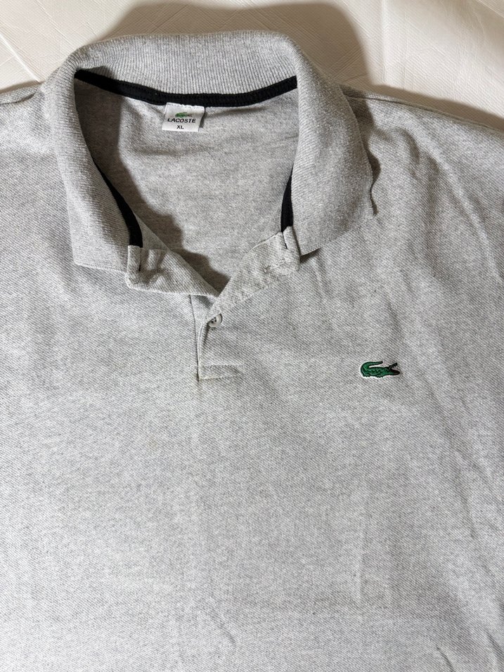 Lacoste Klasik Gri Polo Tişört  - Görsel 2