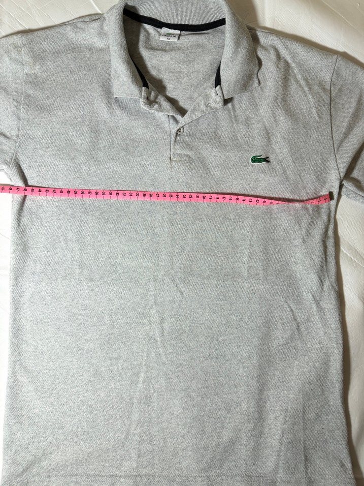 Lacoste Klasik Gri Polo Tişört  - Görsel 4