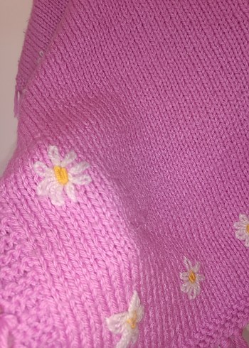 Nakışlı Lila Kız Çocuk Panço - Görsel 3