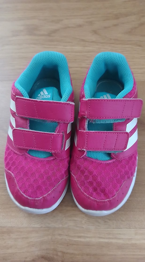 Kız Çocuk Pembe Cırt Cırtlı Spor Ayakkabı - Görsel 2