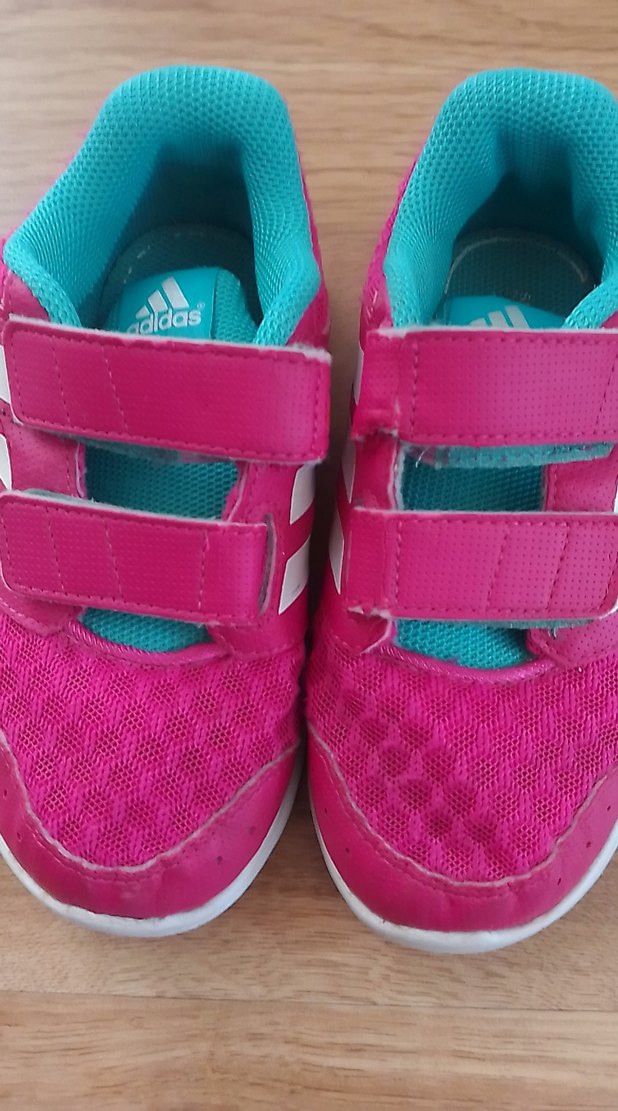 Kız Çocuk Pembe Cırt Cırtlı Spor Ayakkabı - Görsel 3