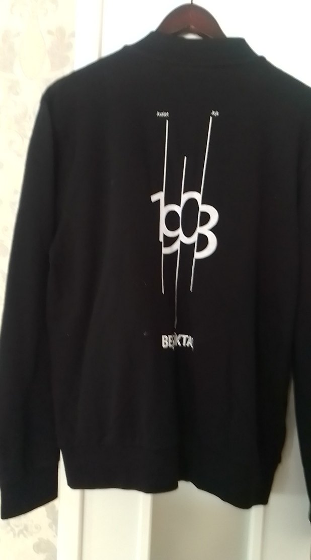 Siyah Fermuarlı Kadın Sweatshirt - Görsel 2