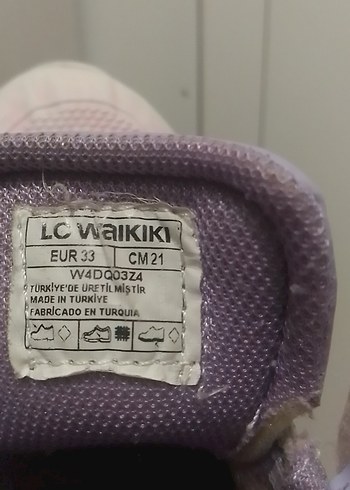 Kız Çocuk Mor Pastel Bağcıklı Spor Ayakkabı - Görsel 5