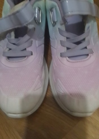 Kız Çocuk Mor Pastel Bağcıklı Spor Ayakkabı - Görsel 2