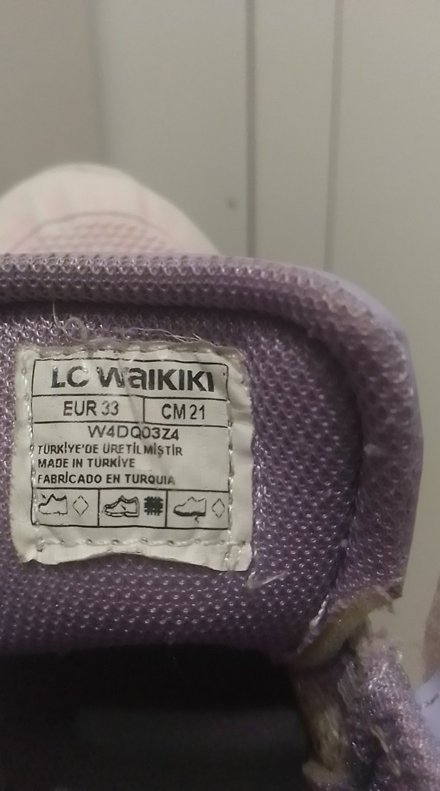 Kız Çocuk Mor Pastel Bağcıklı Spor Ayakkabı - Görsel 5