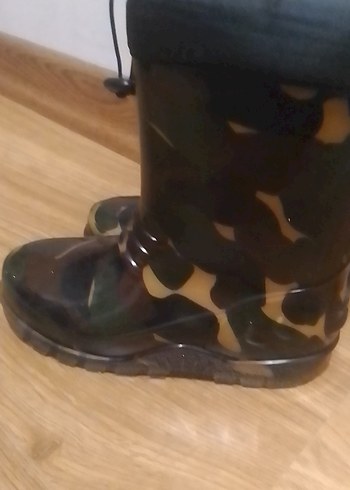 Kahverengi Kamuflaj Desenli Erkek Çocuk Botu - Görsel 3