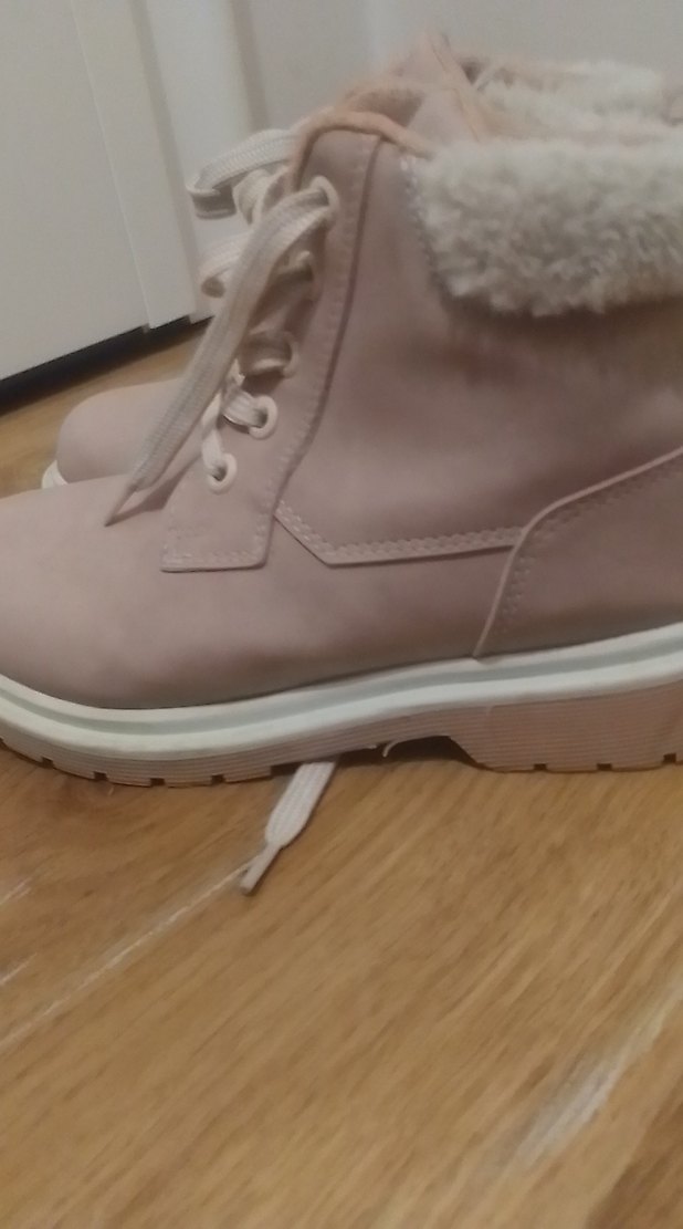 Bej Süet Bağcıklı Kız Botu - Görsel 3