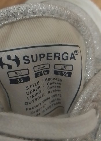 Beyaz Parlak Simli Kadın Spor Ayakkabı - Görsel 3