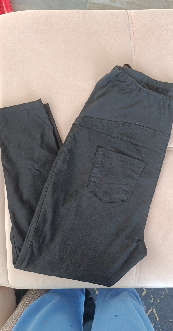 Siyah Rahat Kesim Hamile Pantolonu - Görsel 4