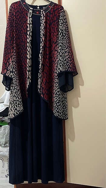Leopar desenli elbise