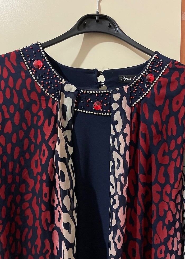 Leopar desenli elbise - Görsel 5