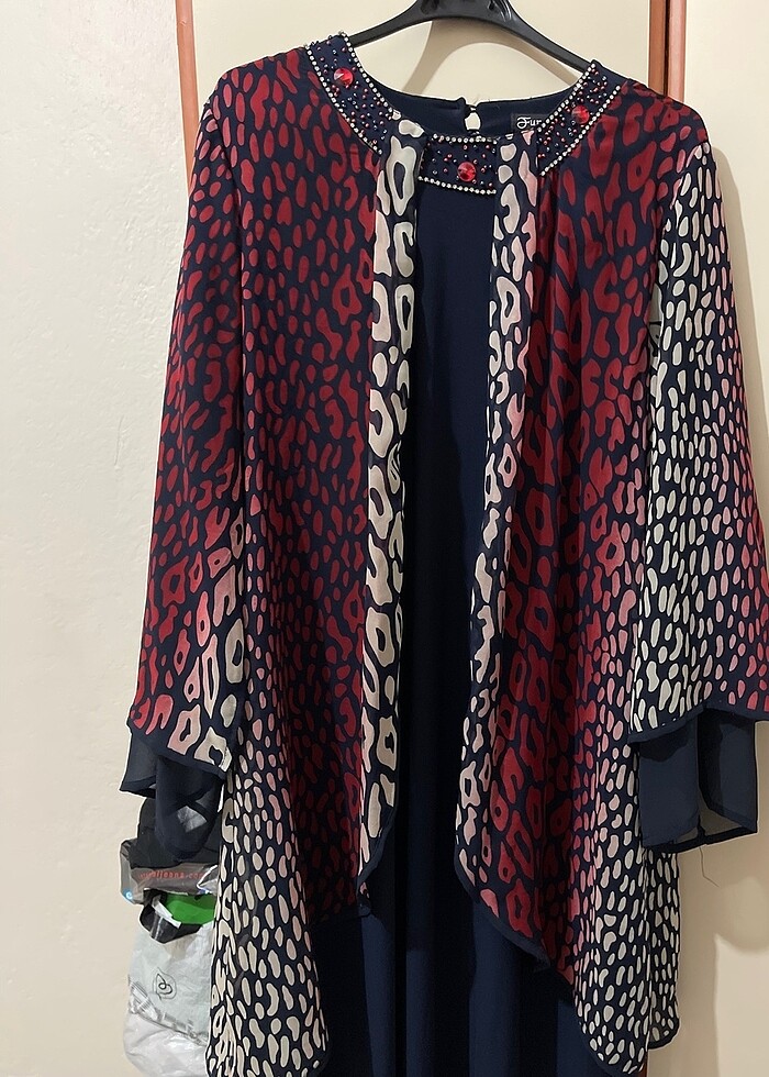 Leopar desenli elbise - Görsel 3