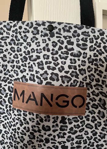 Gri Desenli Mango Kadın Çanta - Görsel 5