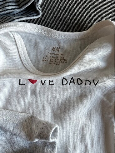 Yenidoğan Beden H&M Uzun kollu body set 1-2 AY