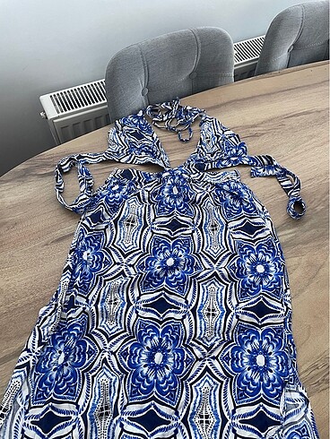s Beden lacivert Renk Trendyolmilla Cut Out Detaylı Plaj Elbisesi