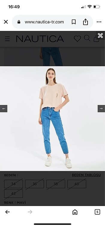 Nautica Kadın Denim Pantolon