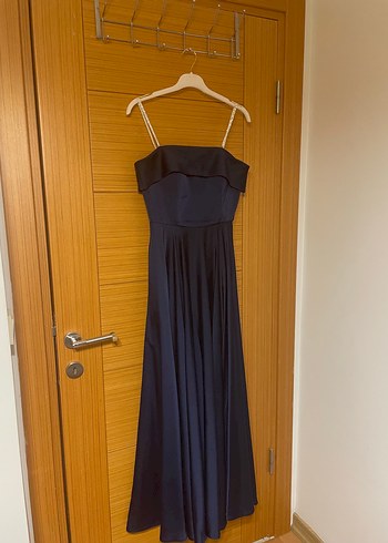 Lacivert Uzun Abiye Elbise - Görsel 4